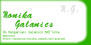 monika galanics business card